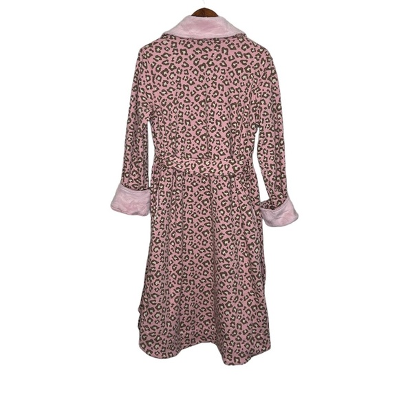 UGG Duffield II Double Knit Fleece Luxurious Pink Heather Robe - Picture 15 of 16